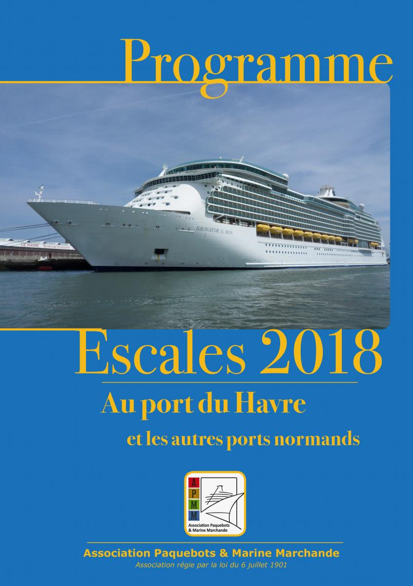 L'APMM publie son livret 2018 des escales des paquebots en Normandie