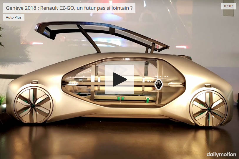 Renault EZ-GO : un concept-car de taxi ou VTC autonome présenté à Genève