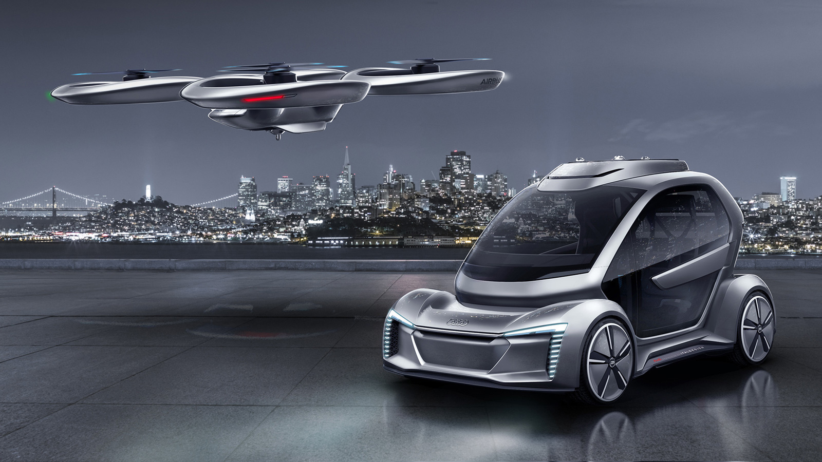 Audi et Italdesign revoient le design du taxi volant d'Airbus