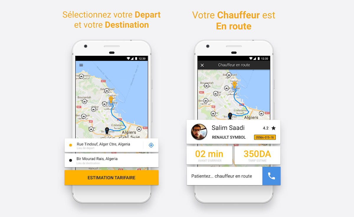 Un succès grandissant pour l'application Taxi algérienne Yassir