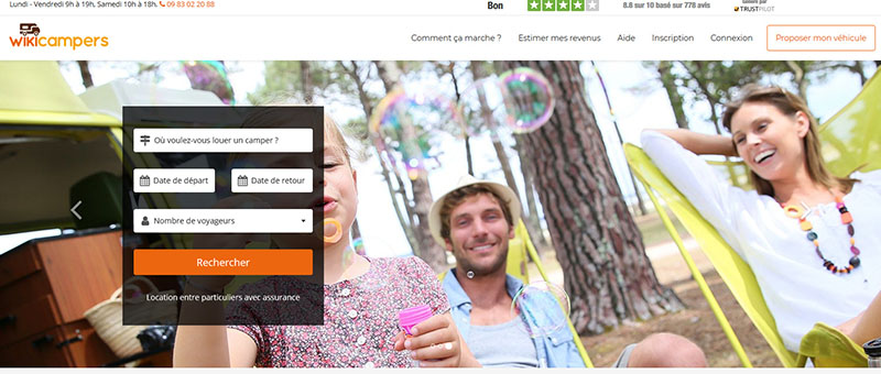 Wikicampers : une plateforme de type AirBnb pour les amateurs de camping-car