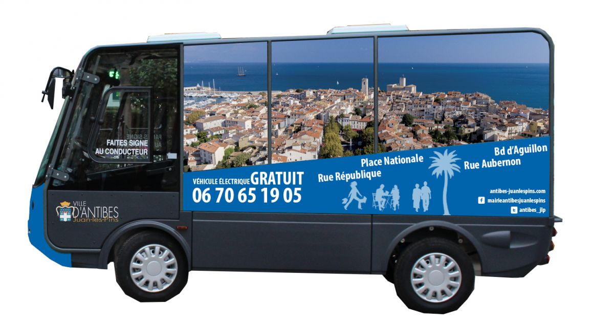 La ville d'Antibes met en service un minibus électrique gratuit