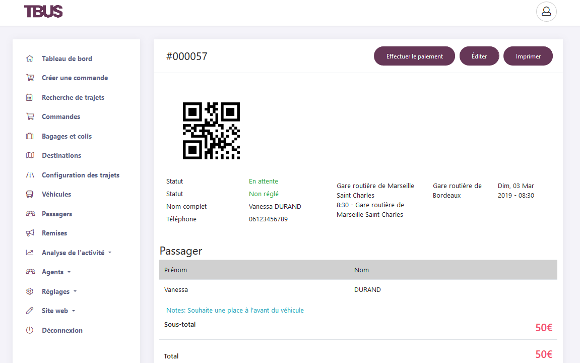 Créer une commande 3