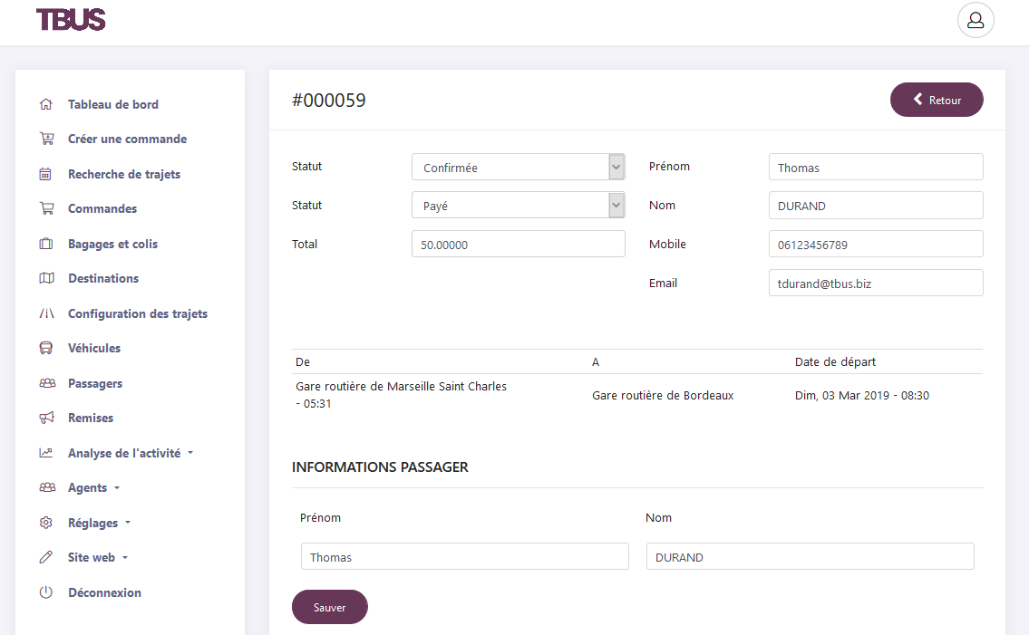 Liste des commandes 2