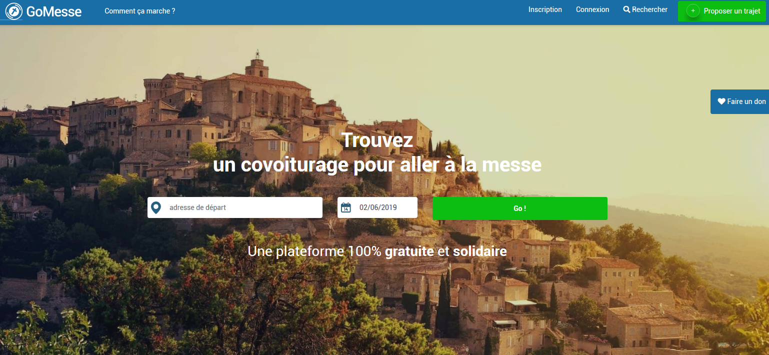 GoMesse : une application de type Blablacar pour les paroissiens