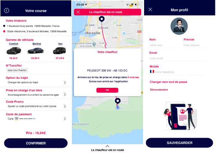 Application de commande et de suivi de livraison