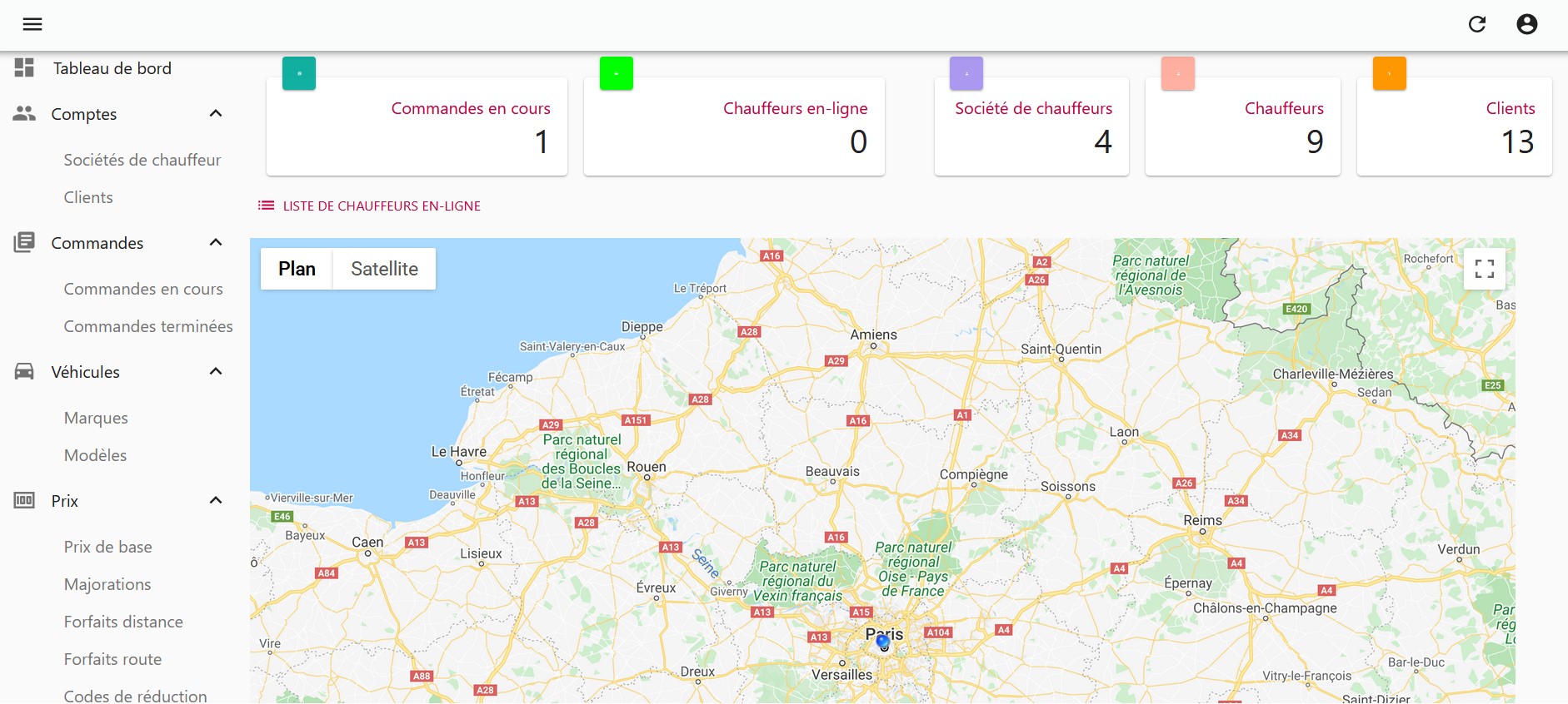 Application de commande et de suivi de livraison