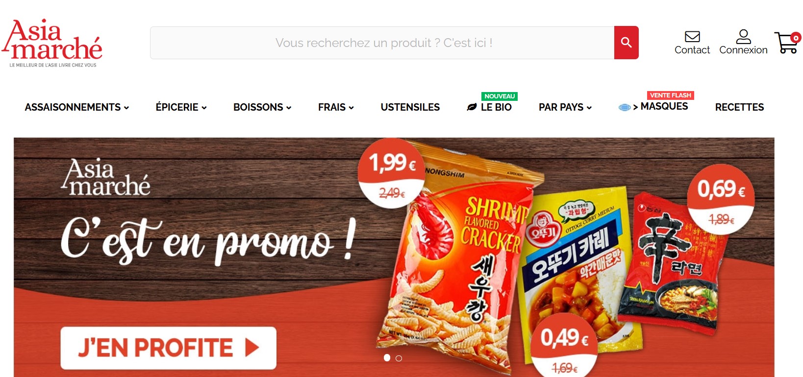 Asiamarché.fr le leader de la livraison de produits asiatiques sur Internet