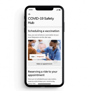 Uber lance l'offre transport & vaccin via son application