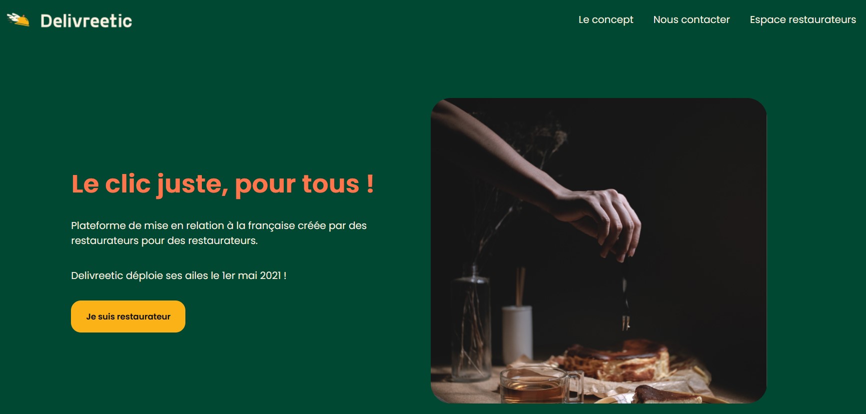 Delivreetic : une nouvelle plateforme de livraison de repas