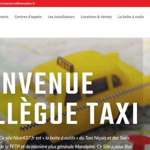 Nice437.fr : le nouveau site internet du syndicat des taxis niçois