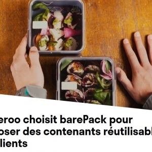 Deliveroo teste les contenants réutilisables