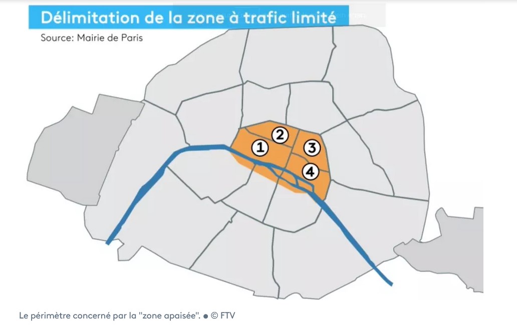 Les VTC interdits d'exercer dans le centre de Paris