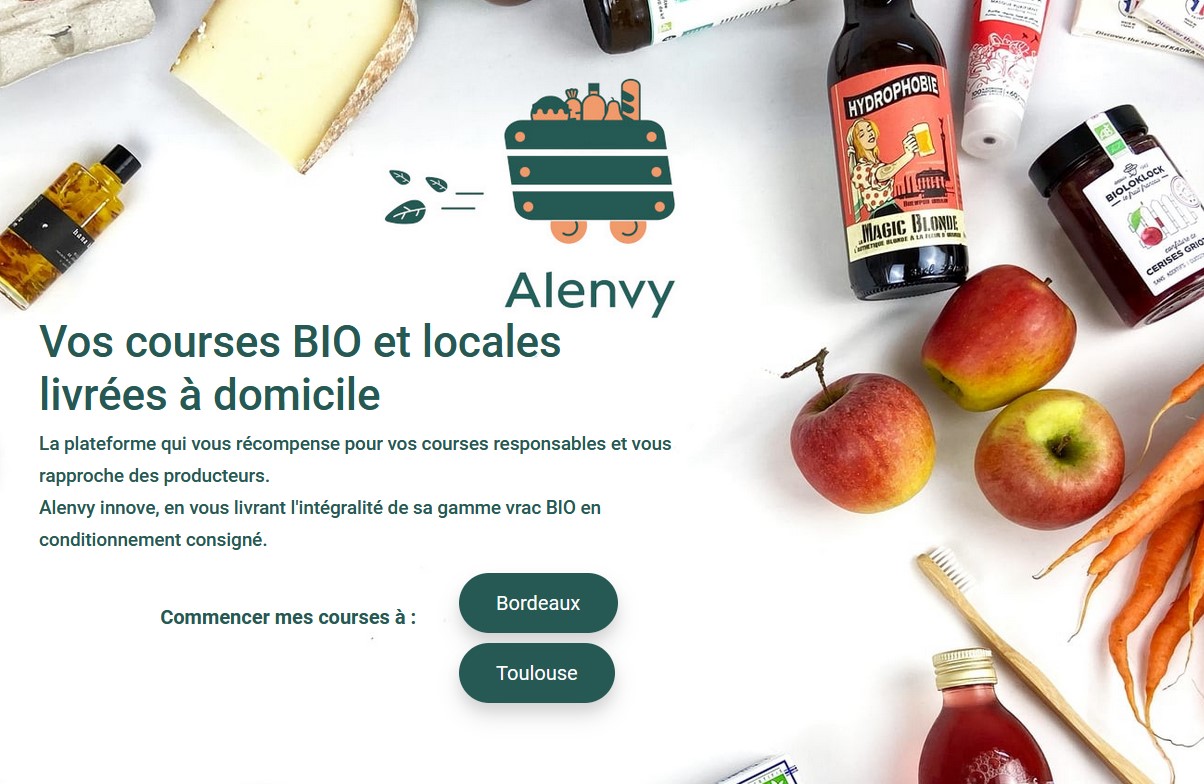 Alenvy : le service de livraison de courses bio se lance à Toulouse