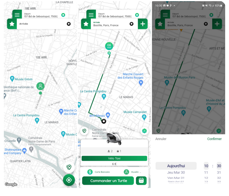 Turtle, un nouveau service de vélo-taxi électrique à Paris