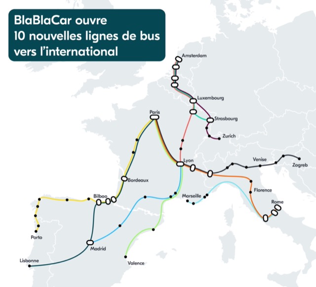 BlaBlaCar ouvre 10 nouvelles lignes de bus vers des destinations touristiques