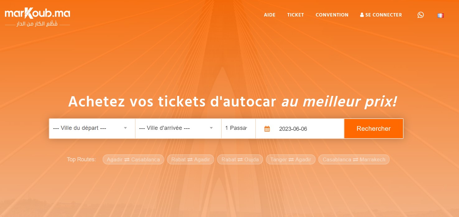 MarKoub.ma lance un nouveau service de réservation de tickets d'autocars via les épiceries
