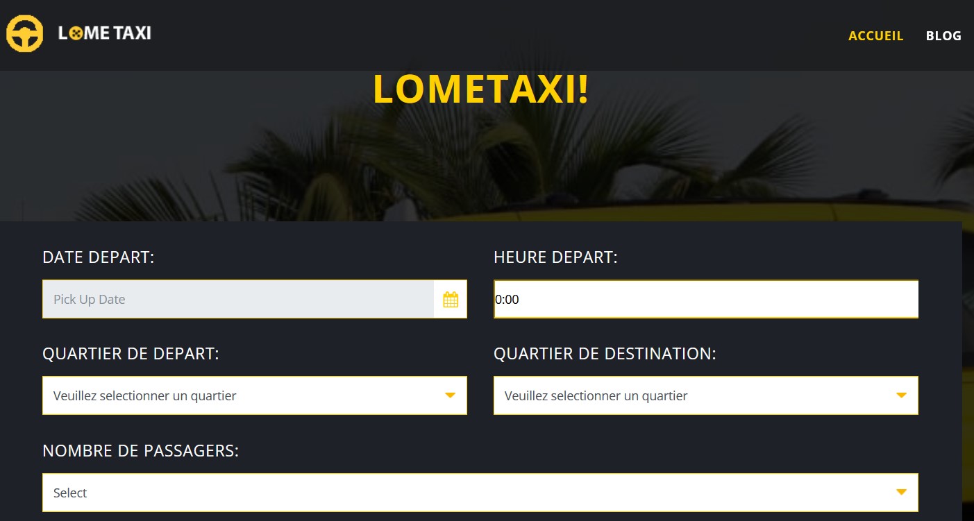 Lomé Taxi : Solution de VTC abordable avec partage de frais de transport