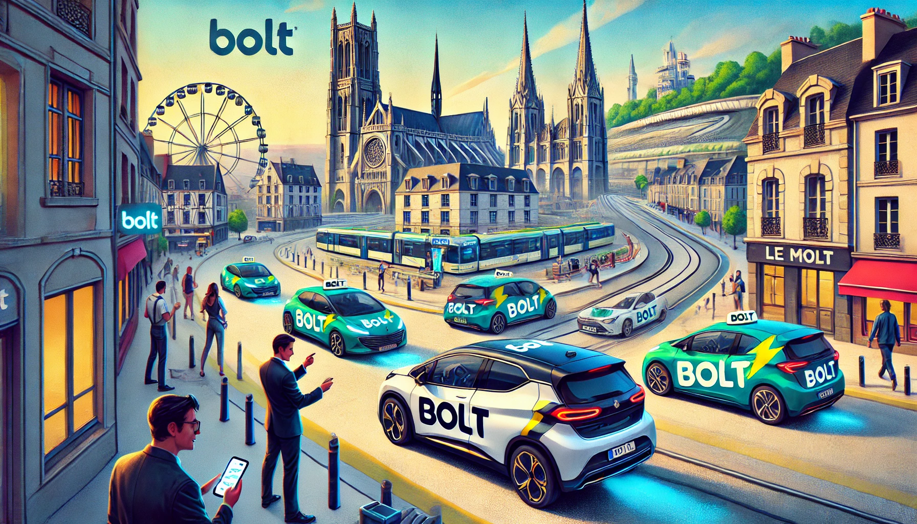 Bolt Lance son Service de VTC au Mans 