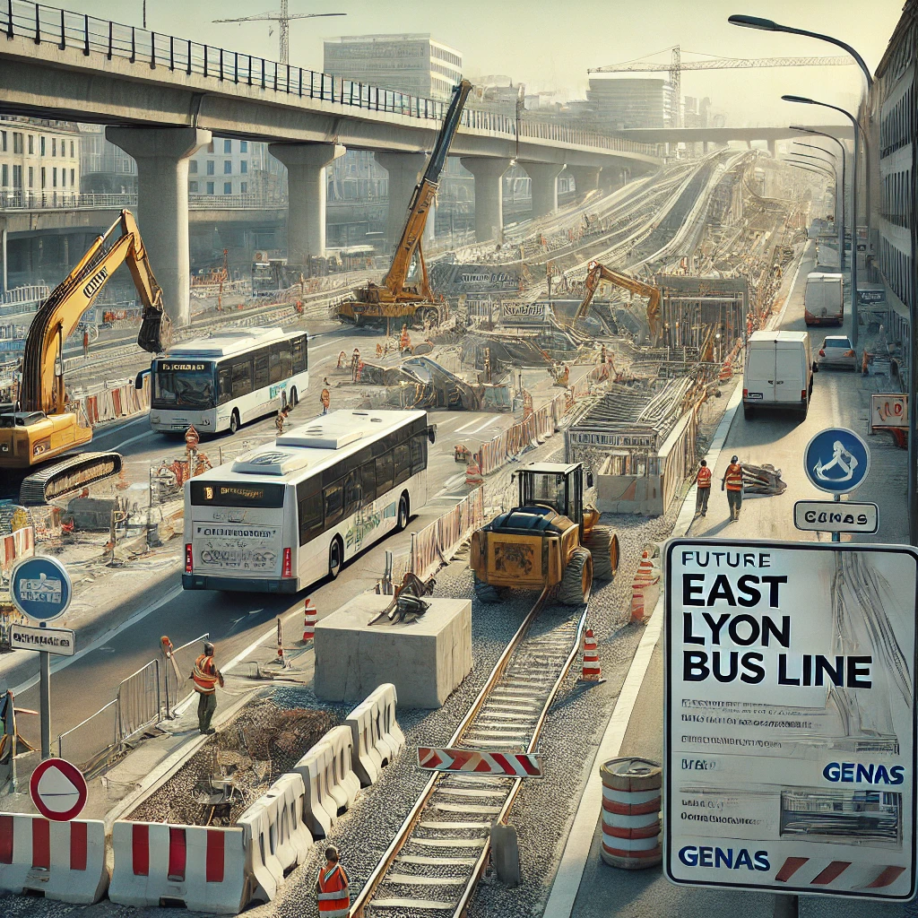 Lancement des travaux pour la nouvelle ligne de bus pour l'aéroport de Lyon Saint-Exupéry