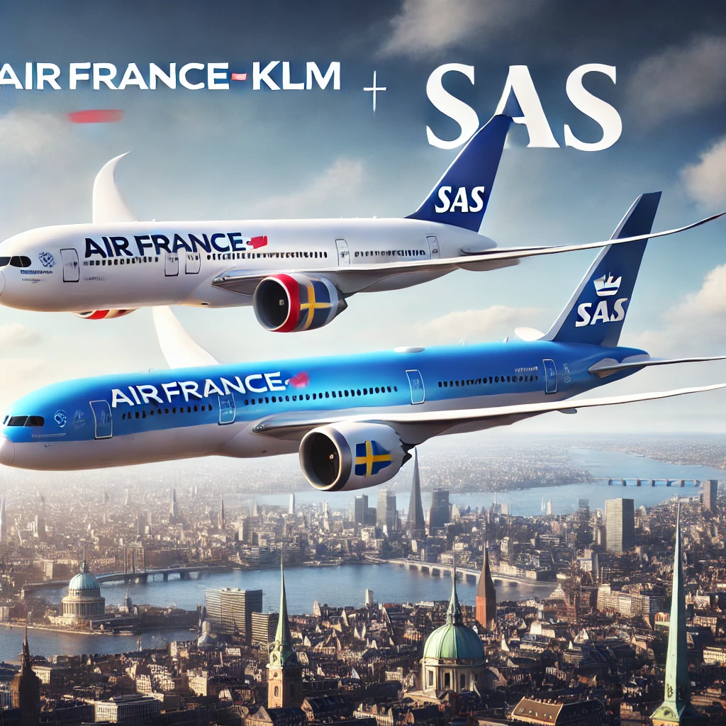 Air France-KLM a acquis 19,9 % de SAS AB et a signé des accords de partage de codes, renforçant sa présence en Scandinavie. Dès le 1er septembre 2024, SAS rejoindra l’alliance SkyTeam, offrant aux clients un accès élargi aux destinations et aux avantages fidélité partagés