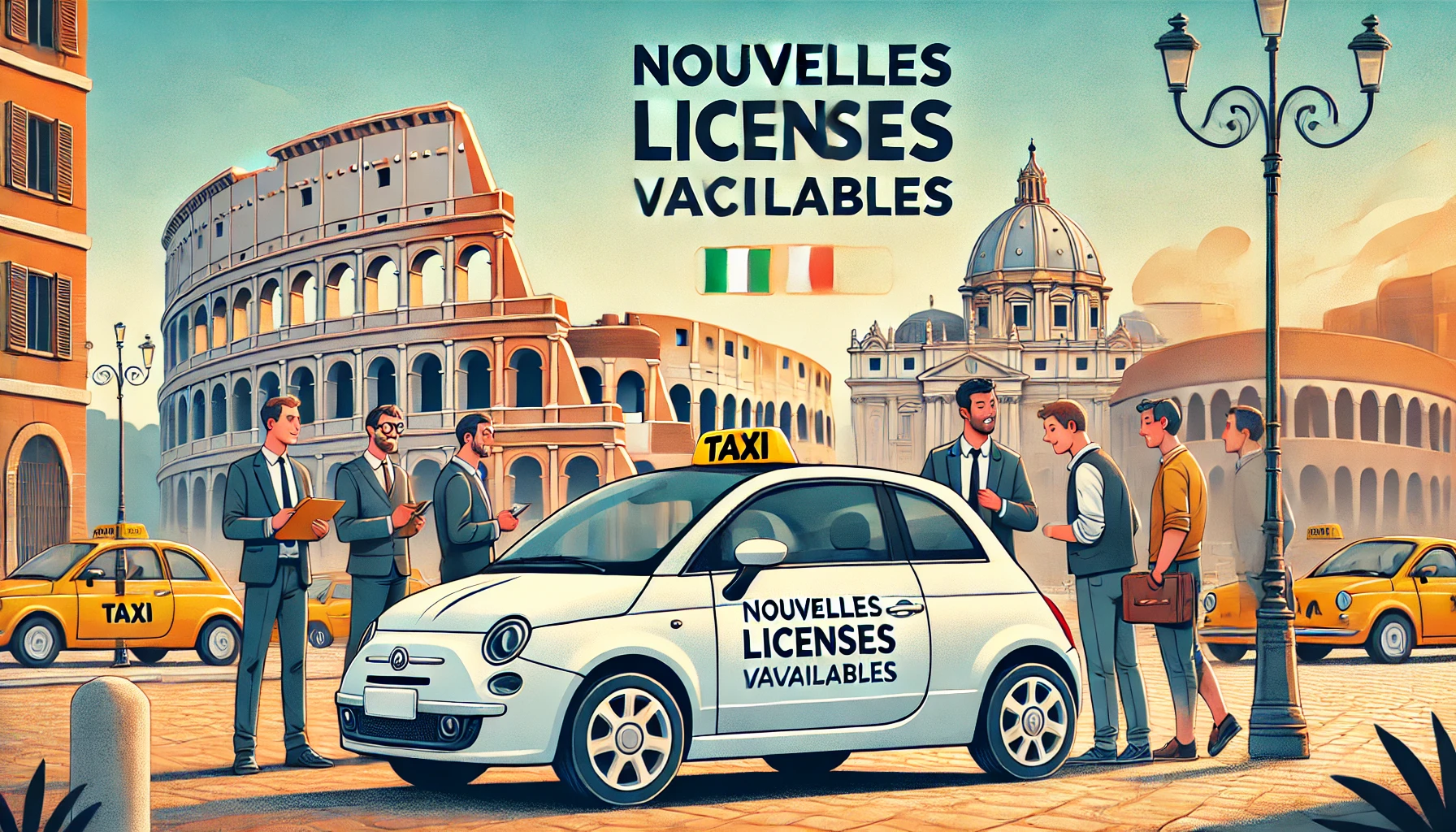Rome attribue 1000 nouvelles licences de taxi