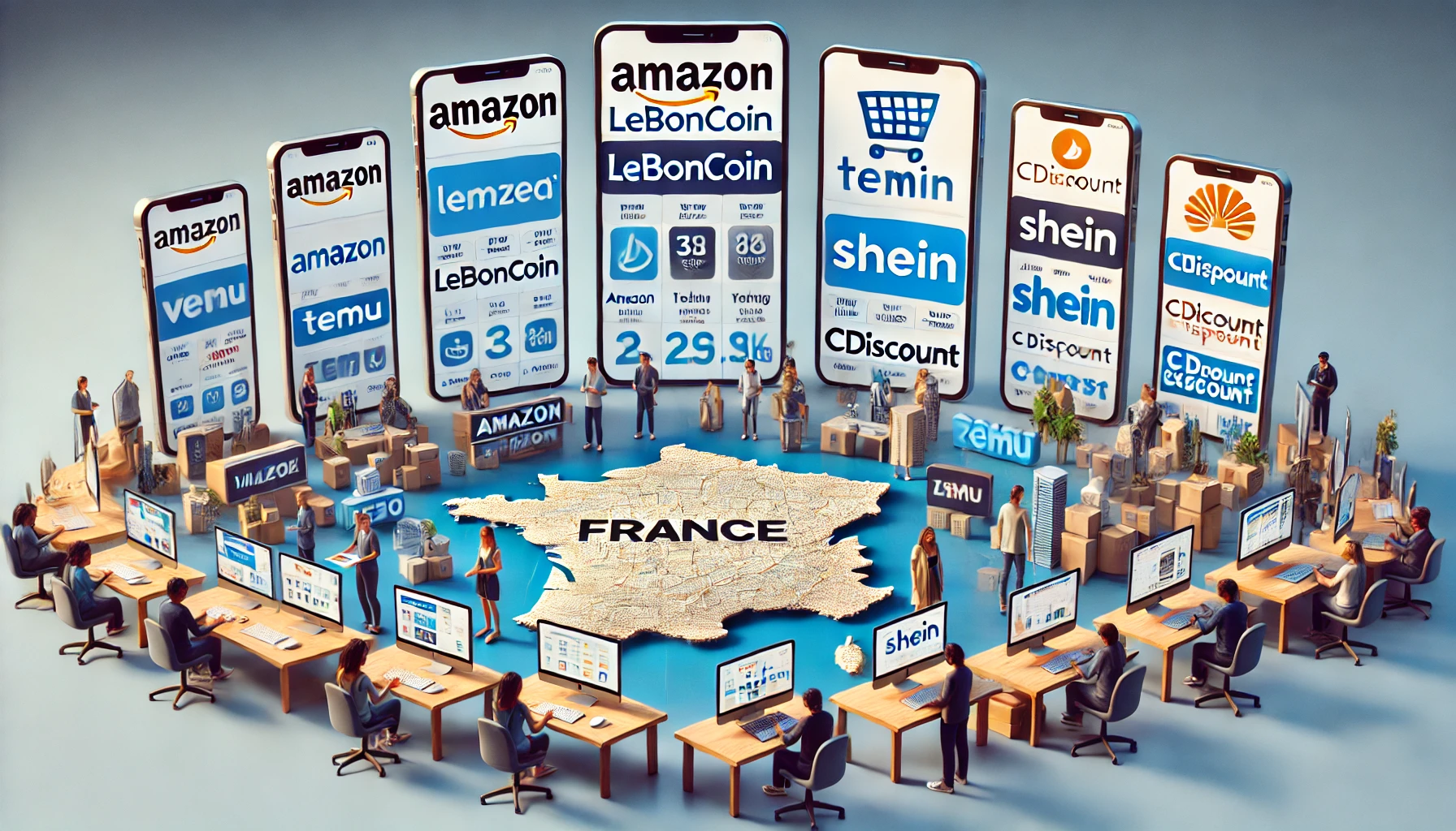 Classement des sites e-commerce les plus fréquentés en France au T2 2024