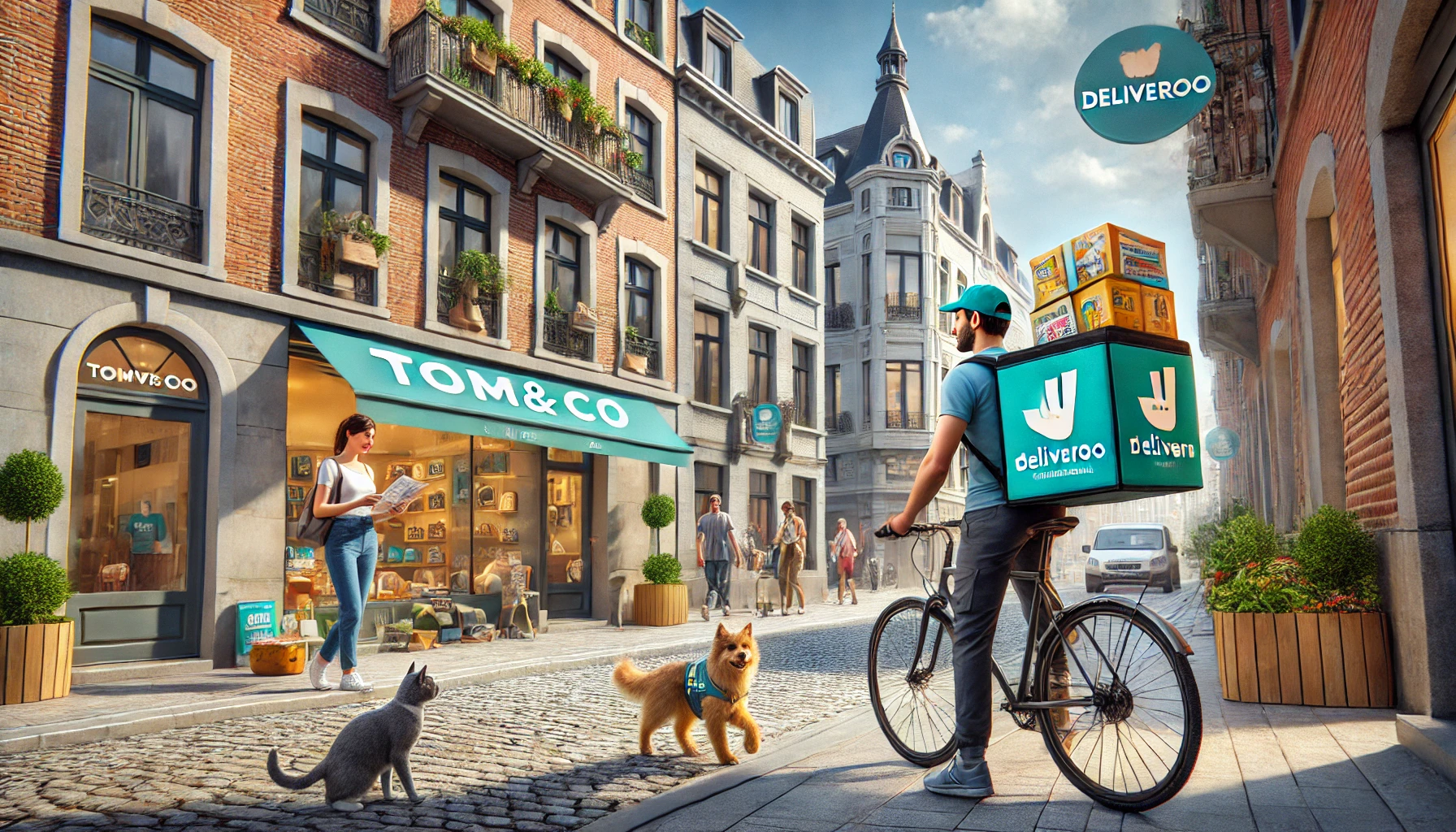 Deliveroo s'associe à Tom&Co pour livrer des produits pour animaux