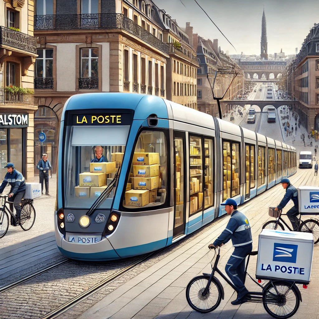 Expérimentation de livraison de colis par tramway à Strasbourg pour réduire les émissions urbaines