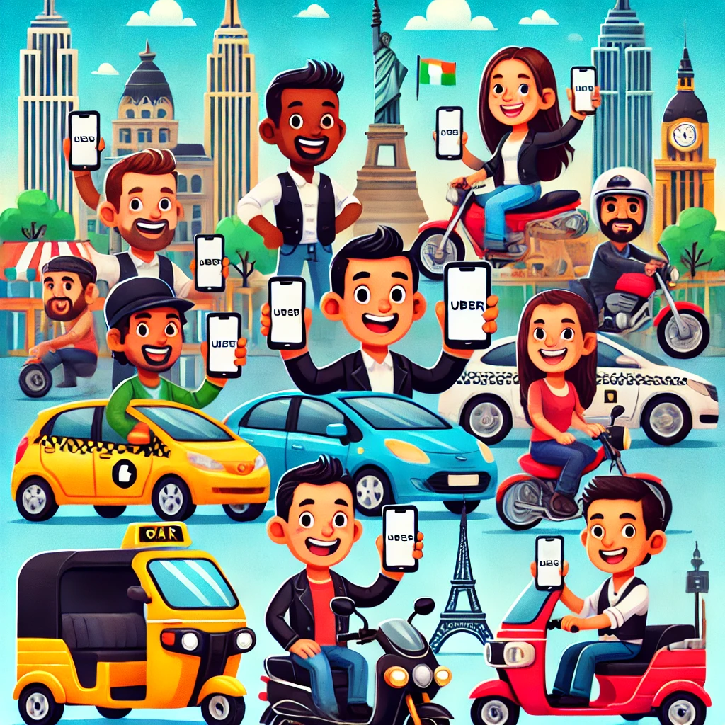 Uber à travers le monde : variations de fonctionnement selon les pays