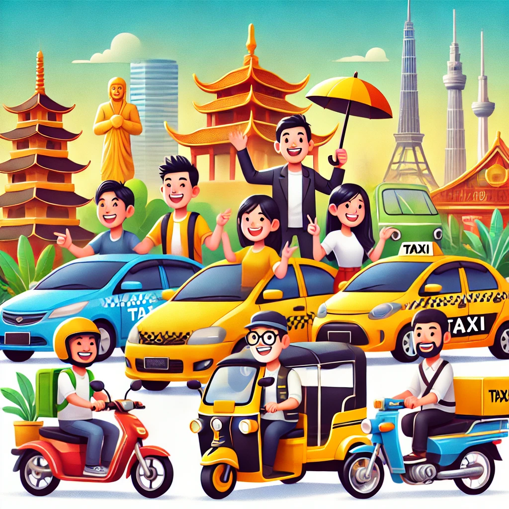 Les principales plateformes de type Uber en Asie : une compétition féroce pour le marché des transports