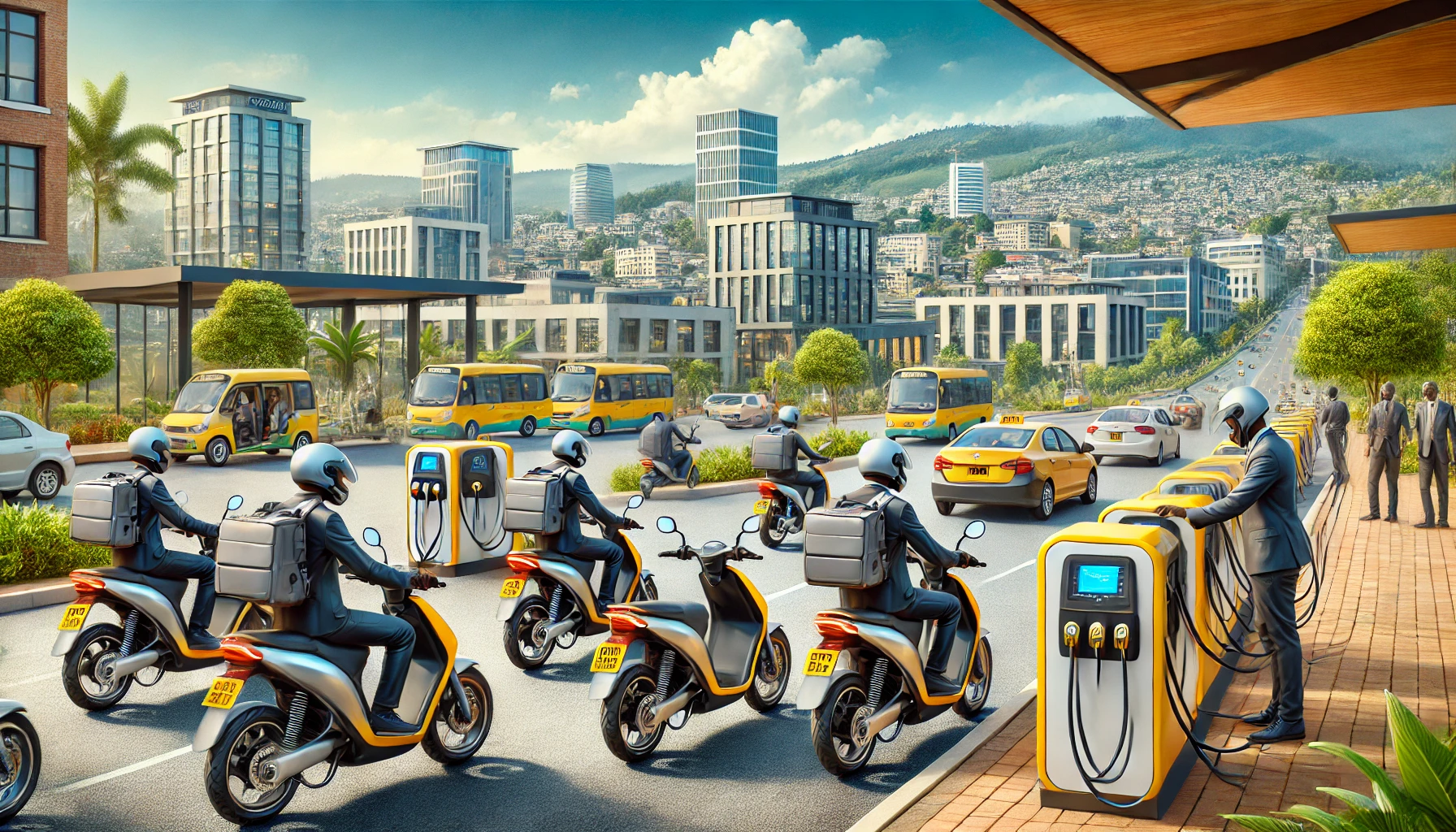 Kigali : les moto-taxis passent à l’électrique dès 2025