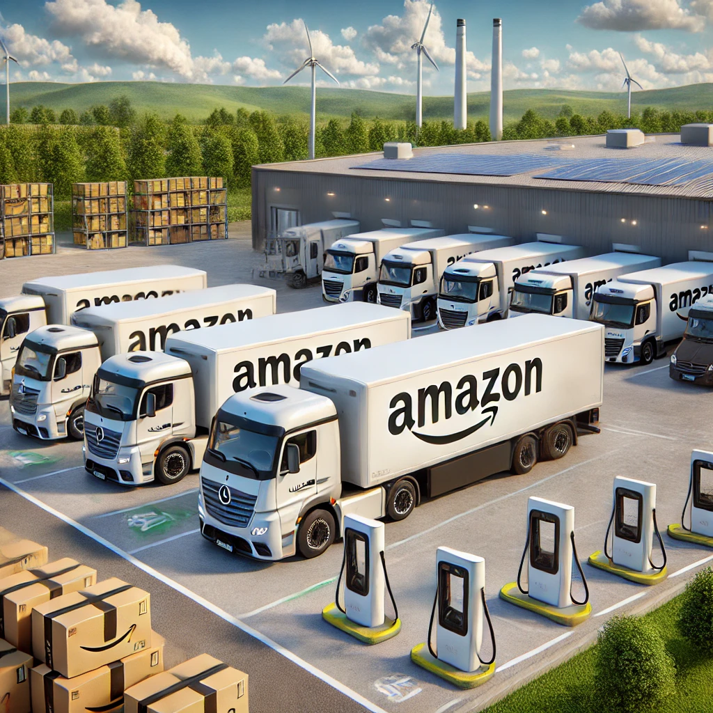 Amazon commande 200 camions électriques Mercedes