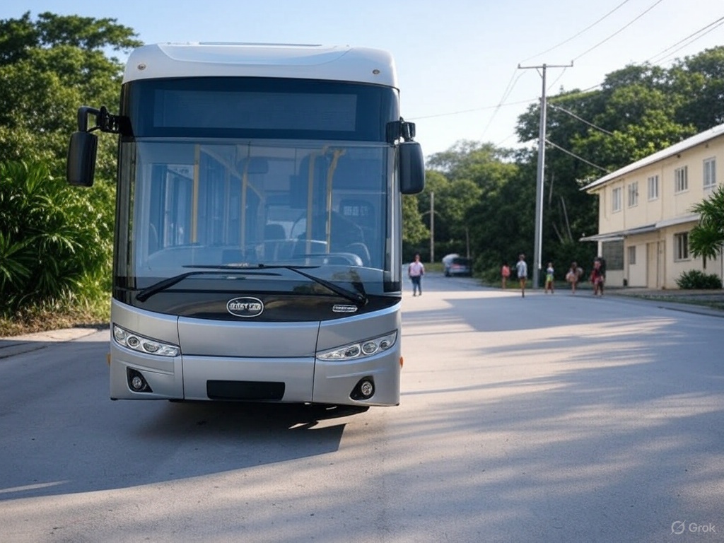 La Barbade renforce sa flotte de bus électriques avec l'aide de la Chine