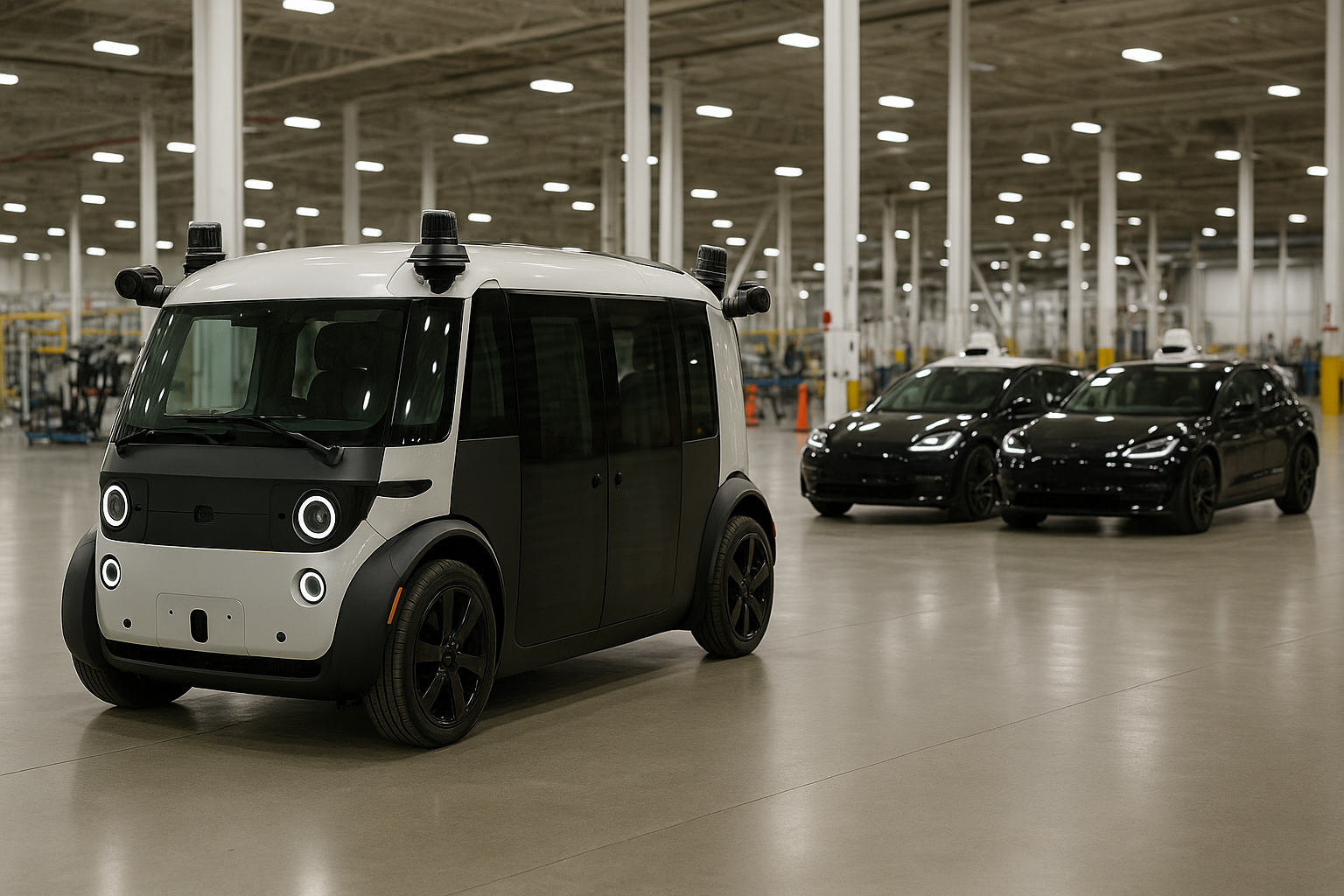 Taxis autonomes : Zoox défie Tesla avec sa nouvelle usine