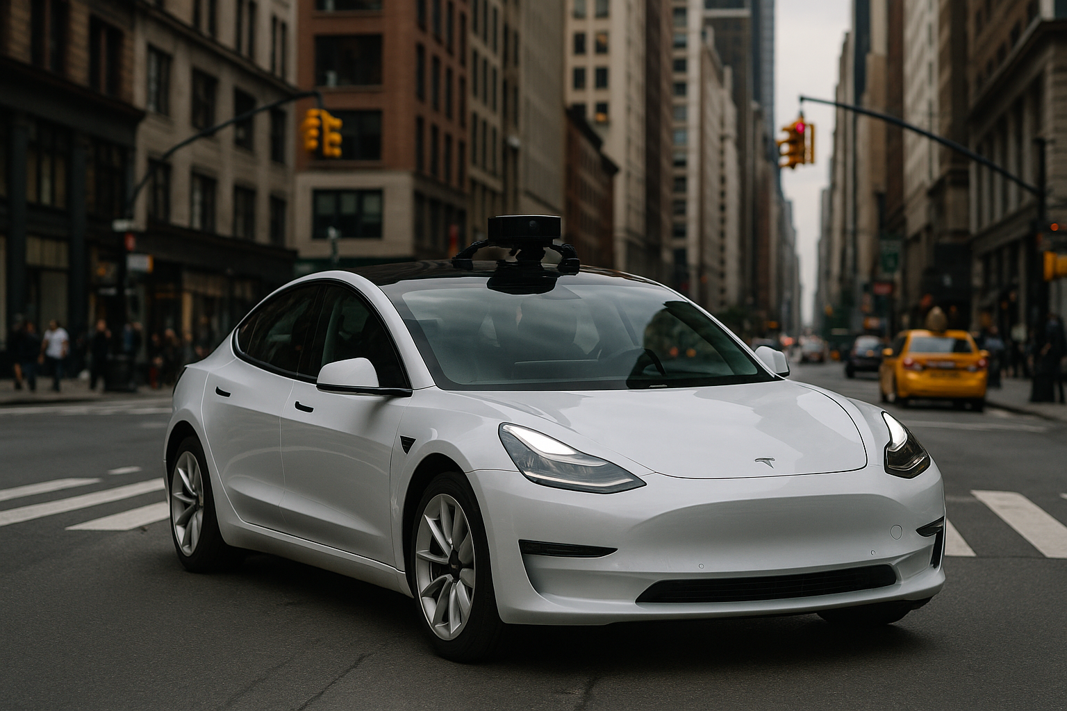États-Unis – Tesla teste l’Autopilot dans les rues de New York
