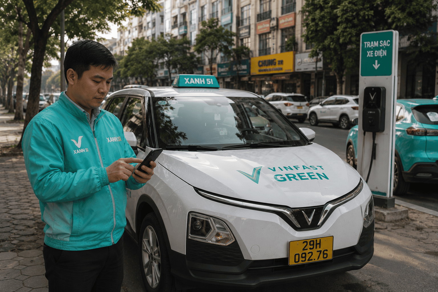 Vietnam — Les VTC adoptent massivement les modèles électriques VinFast Green