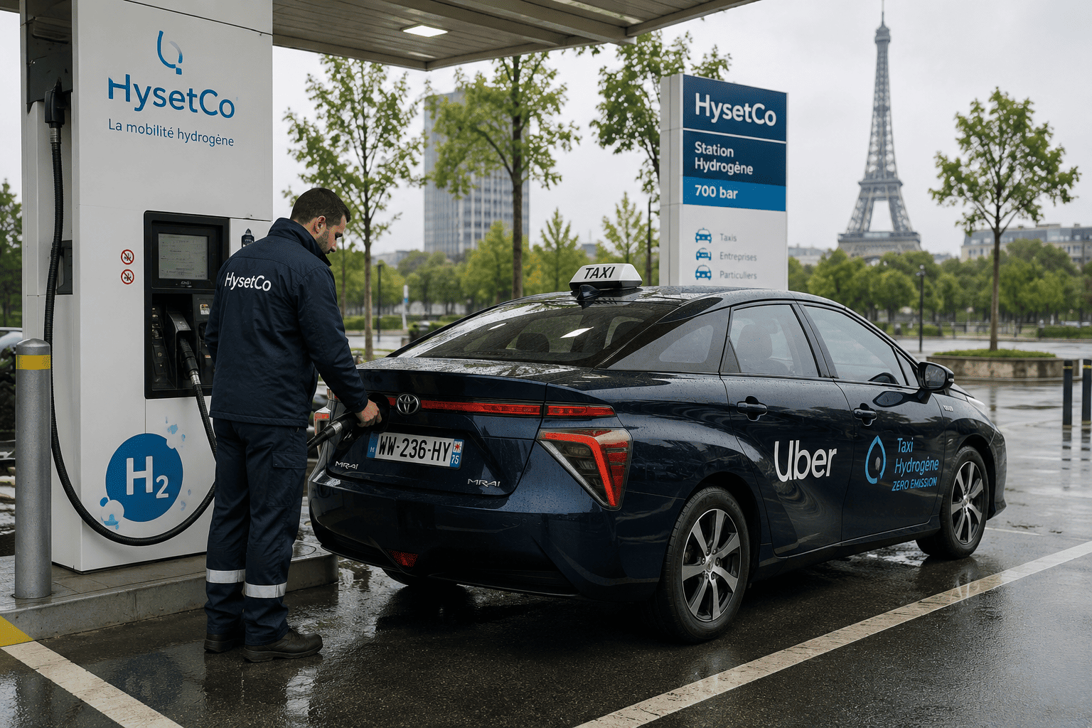 France — Uber accélère sur les taxis à hydrogène avec HysetCo