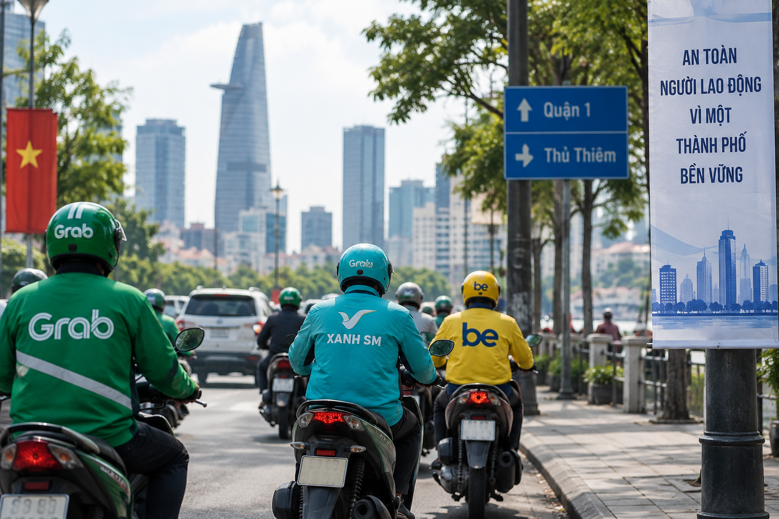 Vietnam : 400 000 chauffeurs VTC et livreurs face au manque de protection sociale