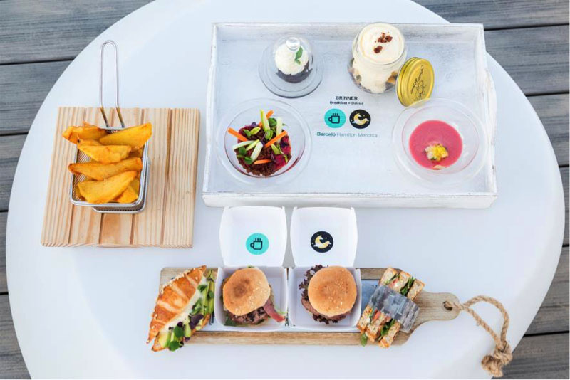 Concept du "Brinner" un petit déjeuner pour le diner à l'Hôtel Barceló Hamilton Menorca