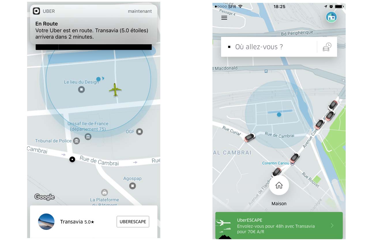 UberESCAPE : partir 48h sur un coup de tête, c’est possible avec Transavia et Uber